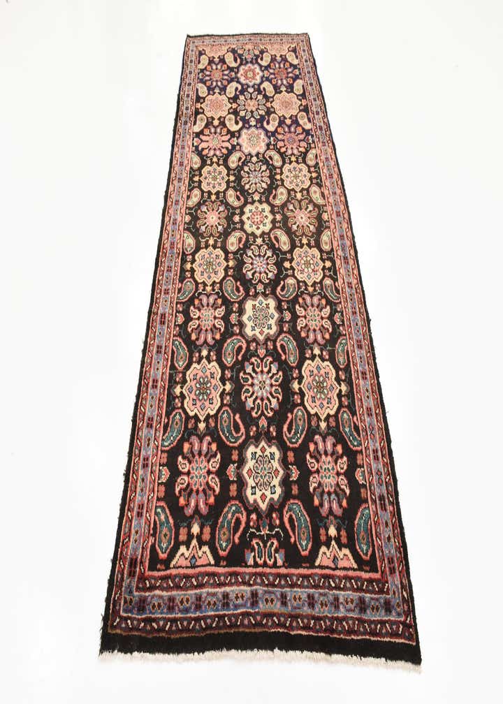 4' 3 x 10' 2 Hand Knotted Farahan Persian Wool Runner Rug