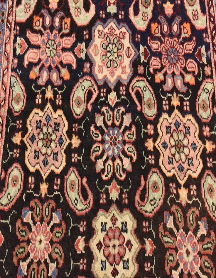 Detail image of 4' 3 x 10' 2 Hand Knotted Farahan Persian Wool Runner Rug