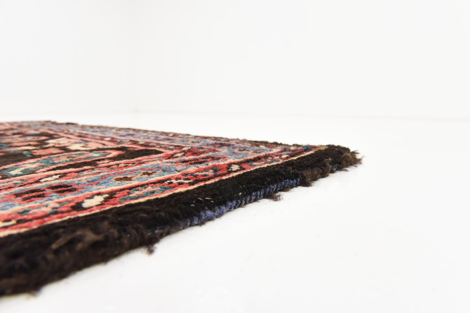4' 3 x 10' 2 Hand Knotted Farahan Persian Wool Runner Rug
