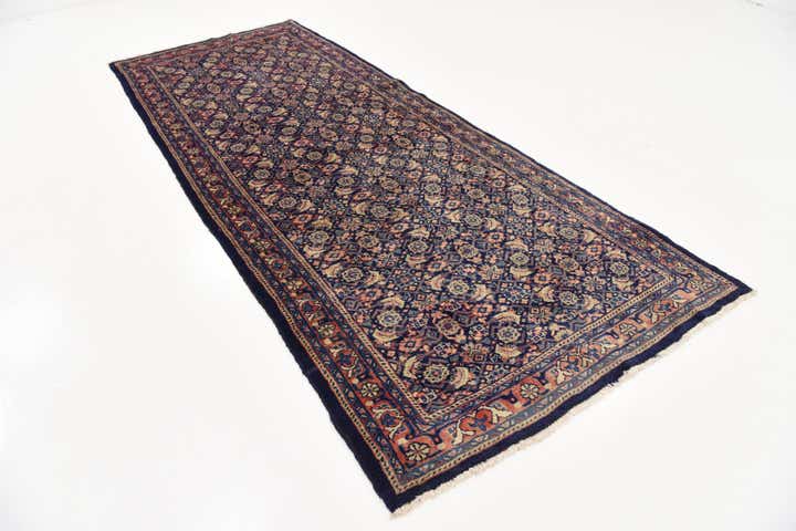 4' 1 x 10' 1 Hand Knotted Farahan Persian Wool Runner Rug