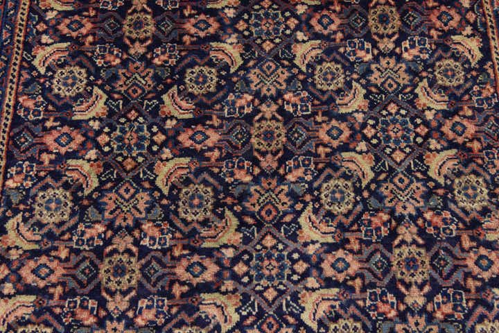 4' 1 x 10' 1 Hand Knotted Farahan Persian Wool Runner Rug