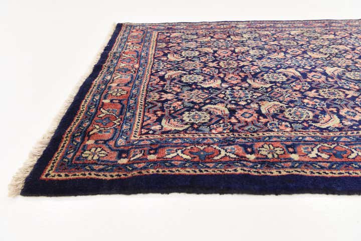 4' 1 x 10' 1 Hand Knotted Farahan Persian Wool Runner Rug