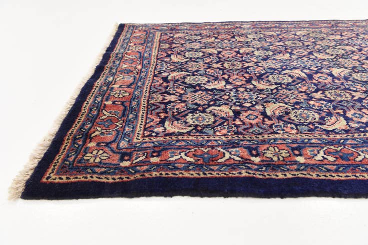 Detail image of 4' 1 x 10' 1 Hand Knotted Farahan Persian Wool Runner Rug