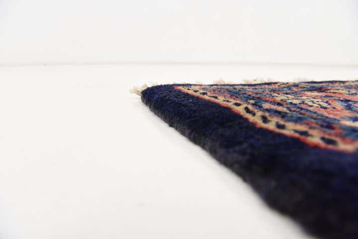 4' 1 x 10' 1 Hand Knotted Farahan Persian Wool Runner Rug