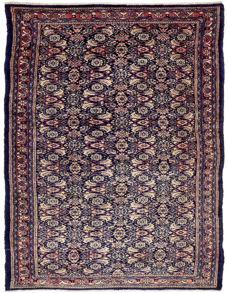 Detail image of 4' 1 x 10' 1 Hand Knotted Farahan Persian Wool Runner Rug