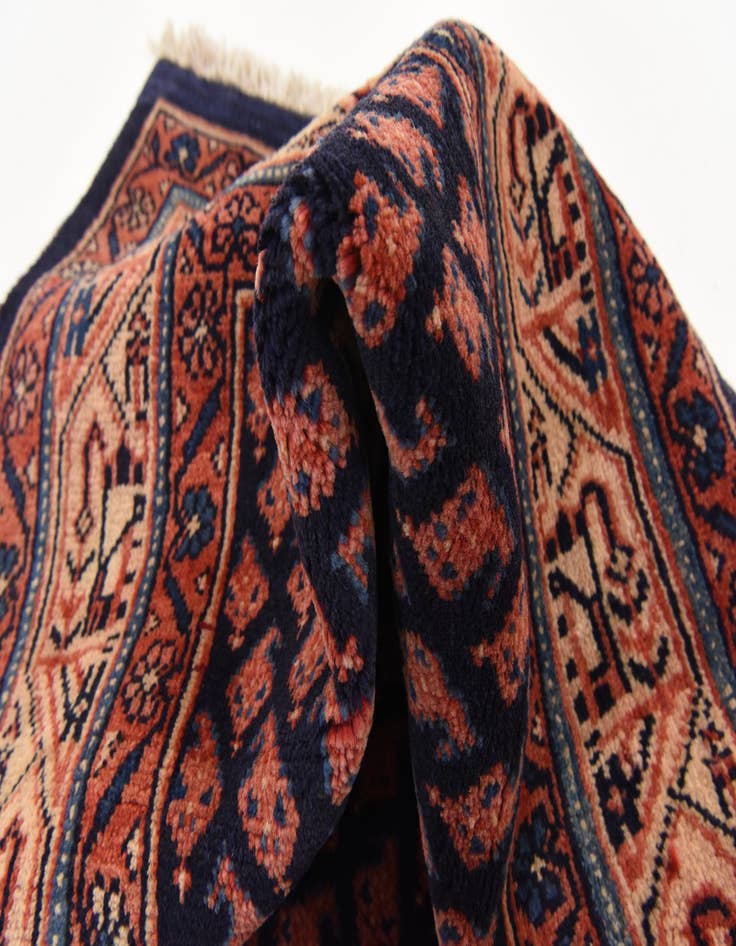 Detail image of 3' 11 x 10' 3  Hand Knotted Farahan Persian Wool Runner Rug