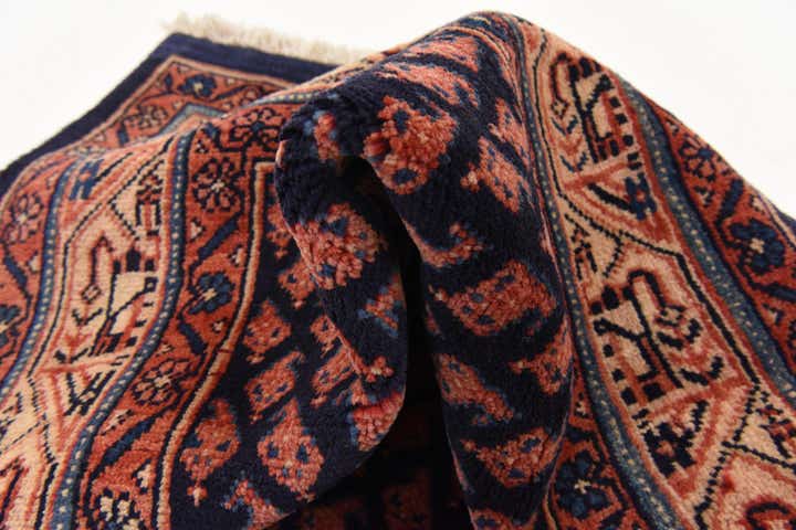 120cm x 310cm Hand Knotted Farahan Persian Wool Runner Rug