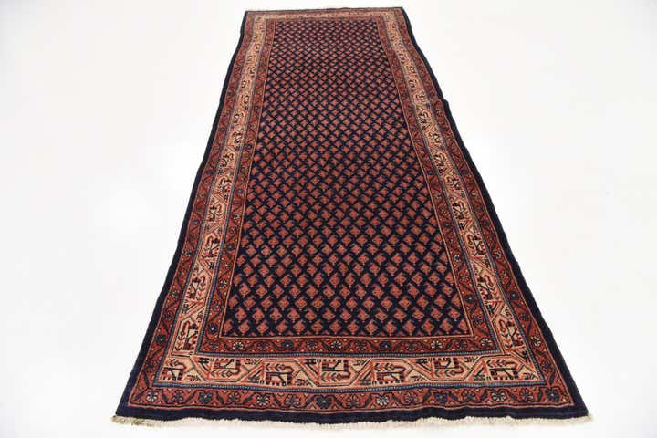 120cm x 310cm Hand Knotted Farahan Persian Wool Runner Rug