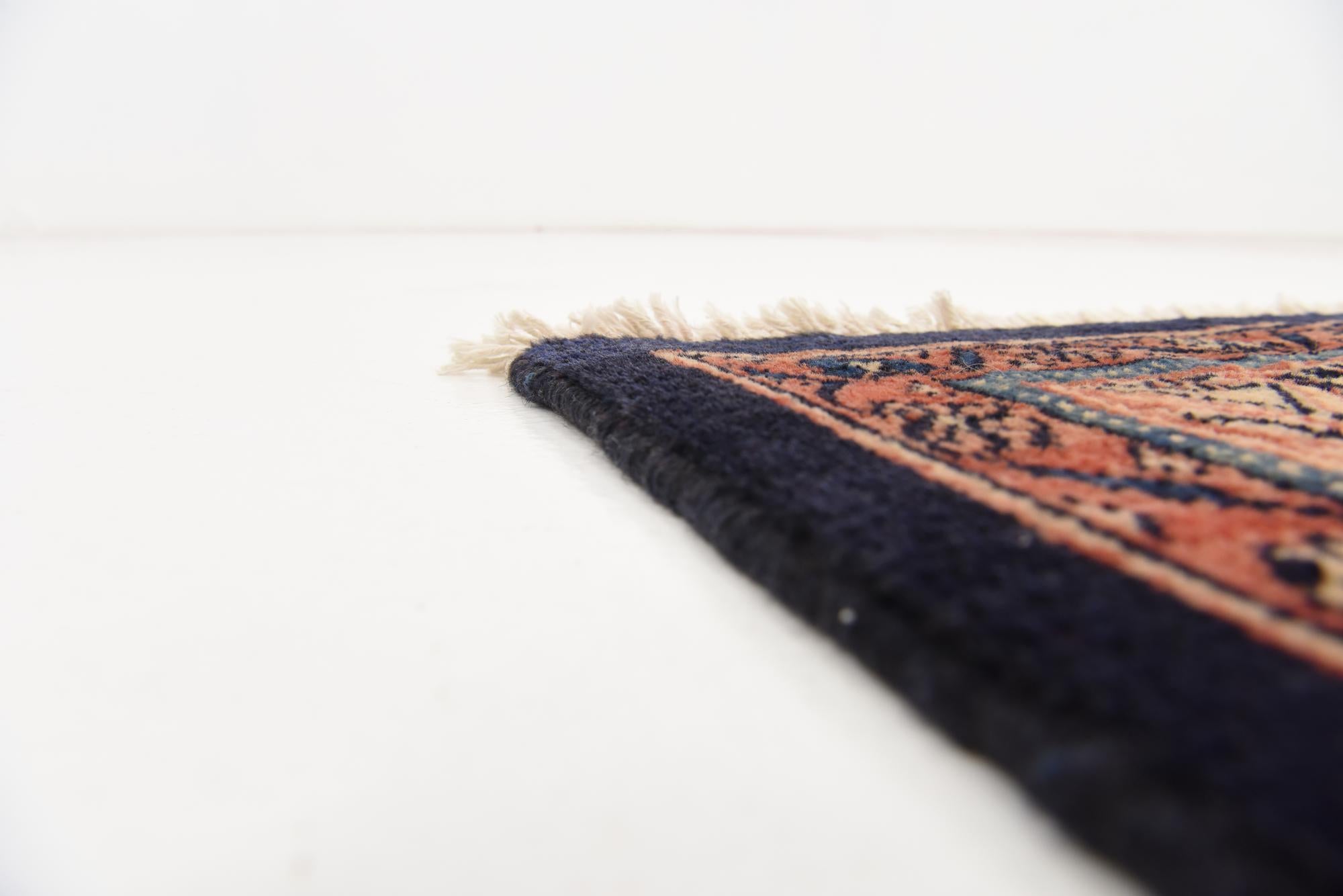 120cm x 310cm anudado a mano Farahan Alfombra Persa Lana Pasillera