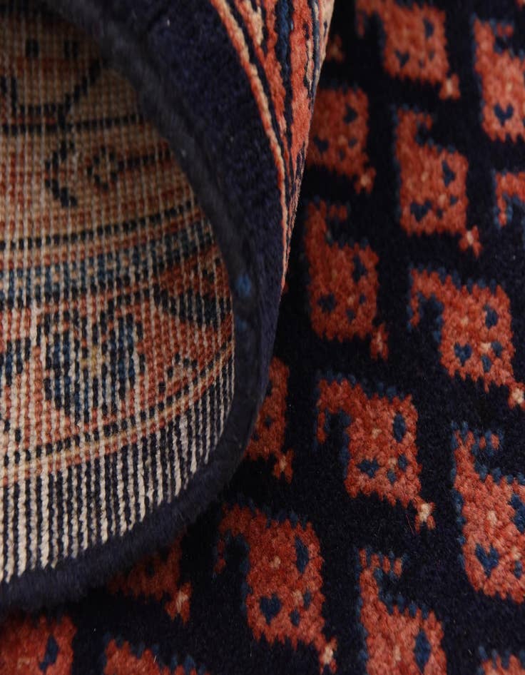 Detail image of 3' 11 x 10' 3  Hand Knotted Farahan Persian Wool Runner Rug