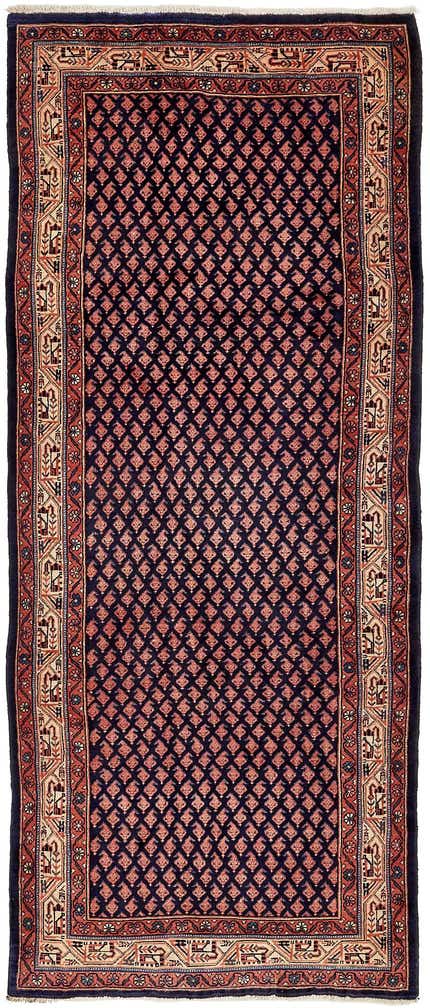 120cm x 310cm Hand Knotted Farahan Persian Wool Runner Rug