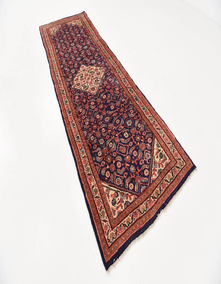 Detail image of 3' 7 x 10'  Hand Knotted Farahan Persian Wool Runner Rug