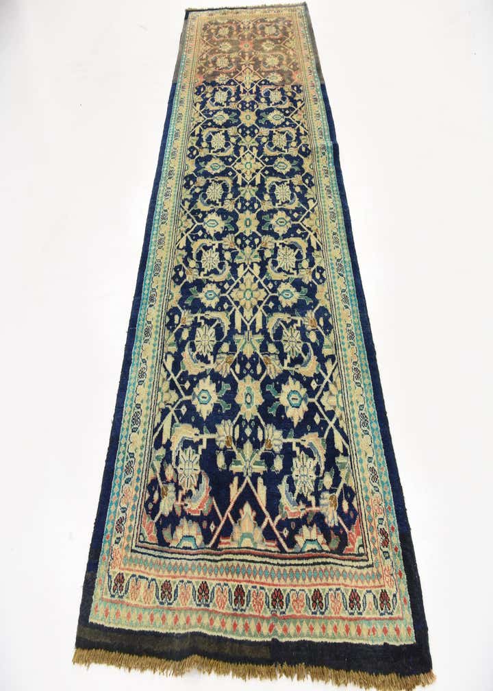 4' x 10' 5 Hand Knotted Farahan Persian Wool Runner Rug