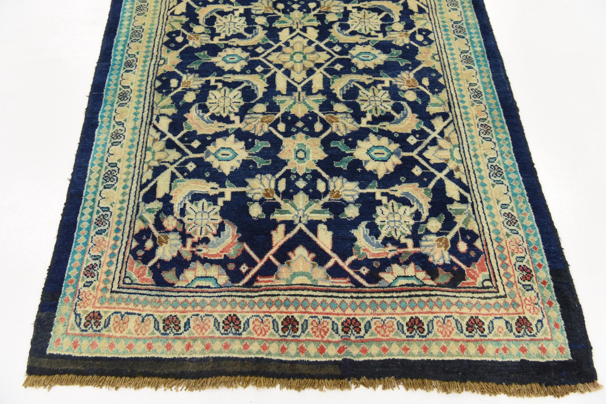 4' x 10' 5 Hand Knotted Farahan Persian Wool Runner Rug