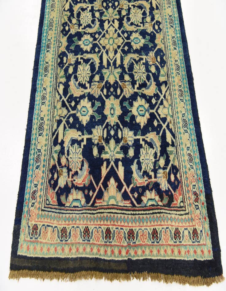 Detail image of 4' x 10' 5  Hand Knotted Farahan Persian Wool Runner Rug