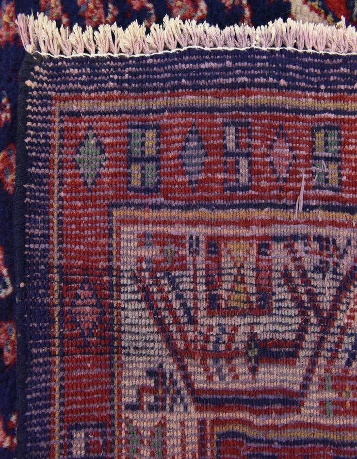 Detail image of 3' 6 x 11'  Hand Knotted Farahan Persian Wool Runner Rug