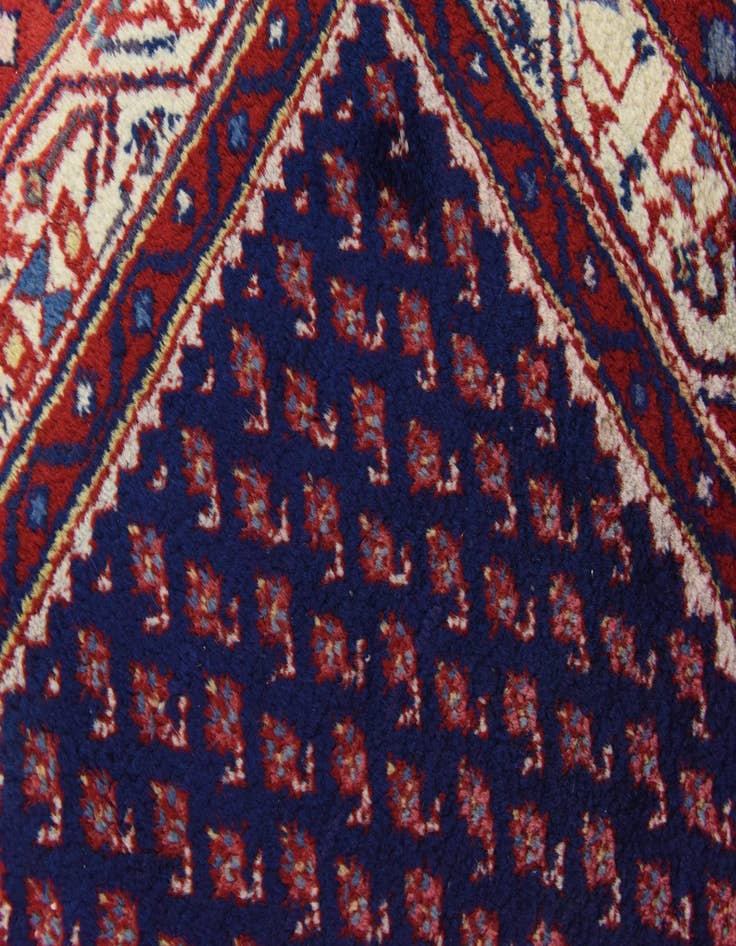 Detail image of 3' 6 x 11'  Hand Knotted Farahan Persian Wool Runner Rug