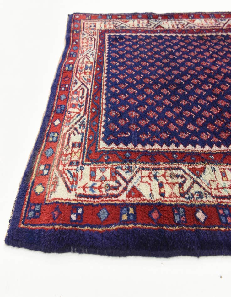 Detail image of 3' 6 x 11'  Hand Knotted Farahan Persian Wool Runner Rug