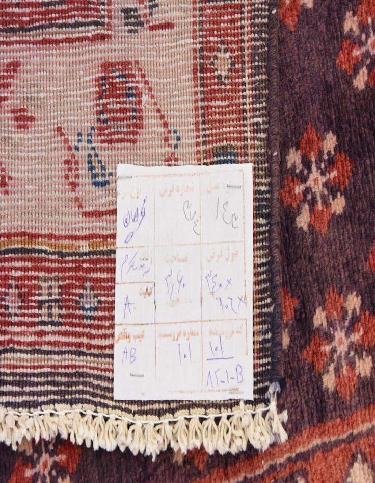 Detail image of 3' 7 x 11' 2  Hand Knotted Farahan Persian Wool Runner Rug