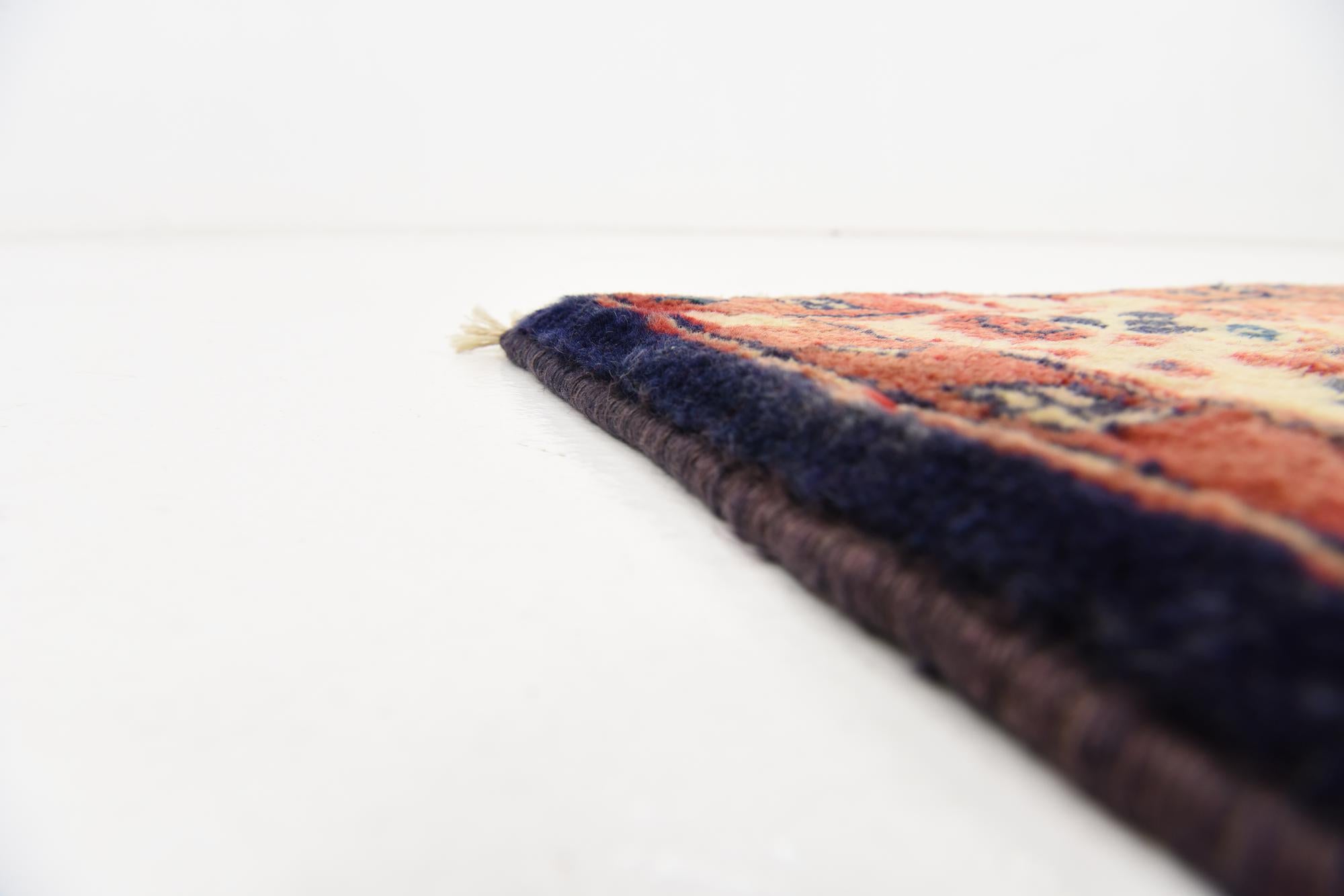 110cm x 340cm Hand Knotted Farahan Persian Wool Runner Rug