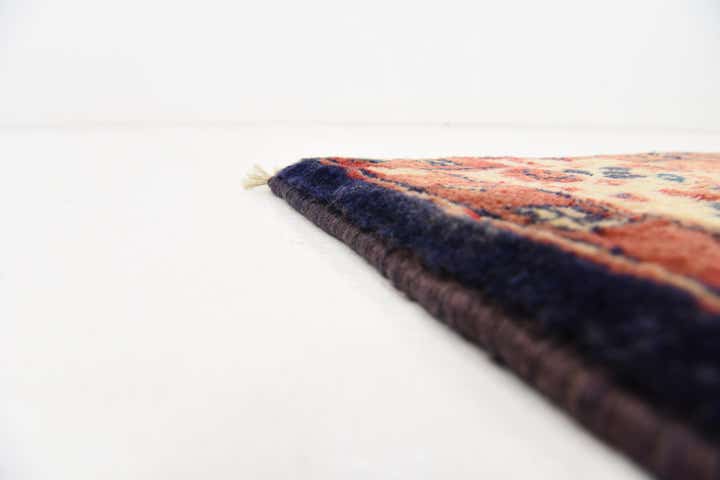 110cm x 340cm Hand Knotted Farahan Persian Wool Runner Rug