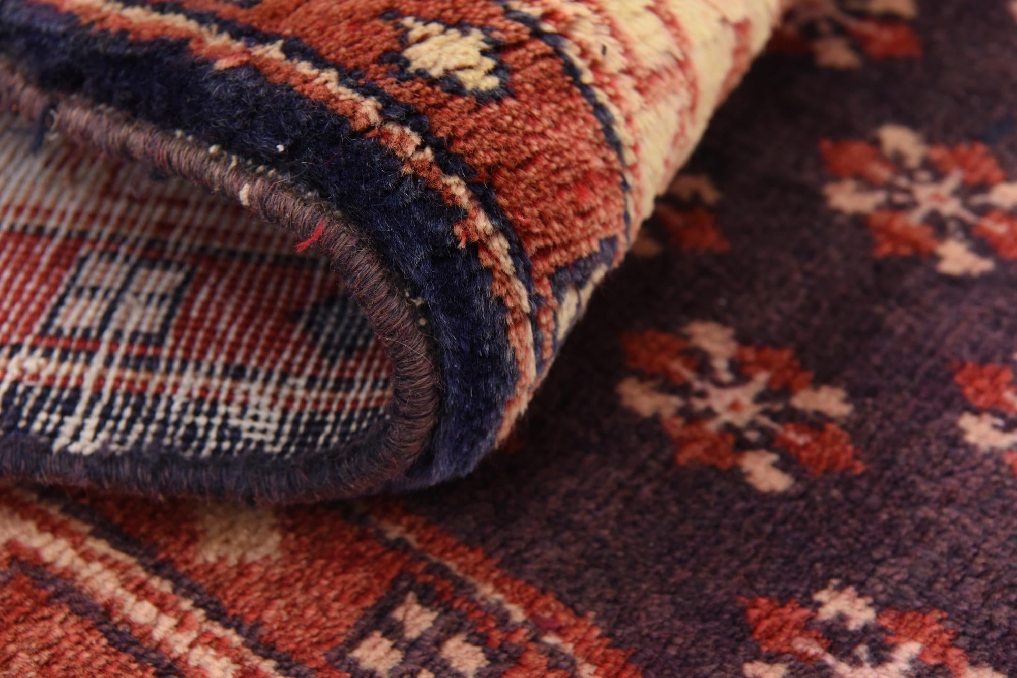 110cm x 340cm Hand Knotted Farahan Persian Wool Runner Rug