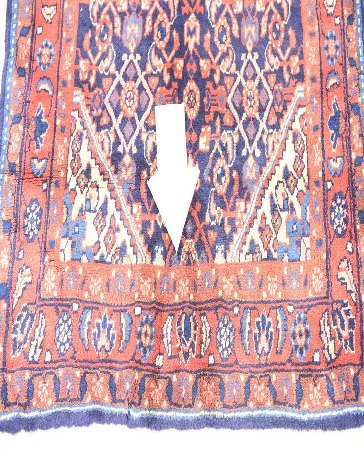 Detail image of 3' 9 x 10' 5  Hand Knotted Farahan Persian Wool Runner Rug