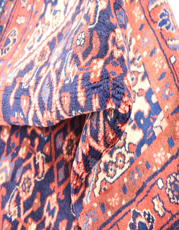 Detail image of 3' 9 x 10' 5  Hand Knotted Farahan Persian Wool Runner Rug