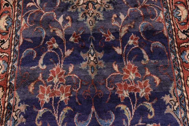 Detail image of 3' 7 x 10' 1 Hand Knotted Farahan Persian Wool Runner Rug