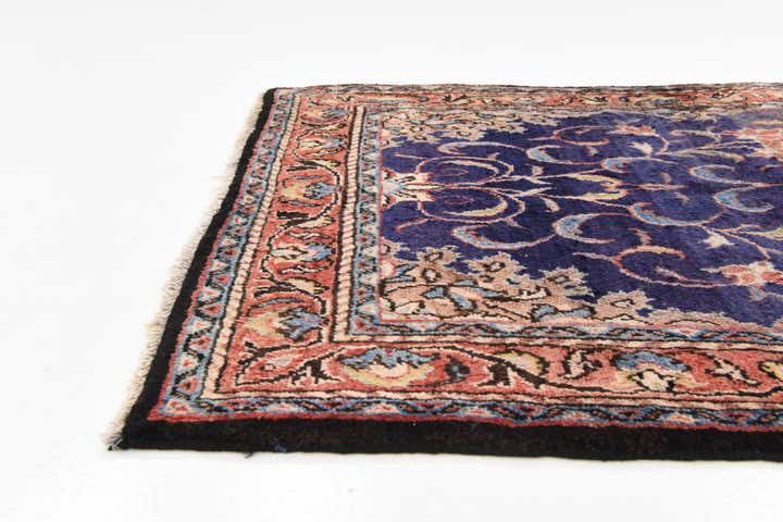 3' 7 x 10' 1 Hand Knotted Farahan Persian Wool Runner Rug
