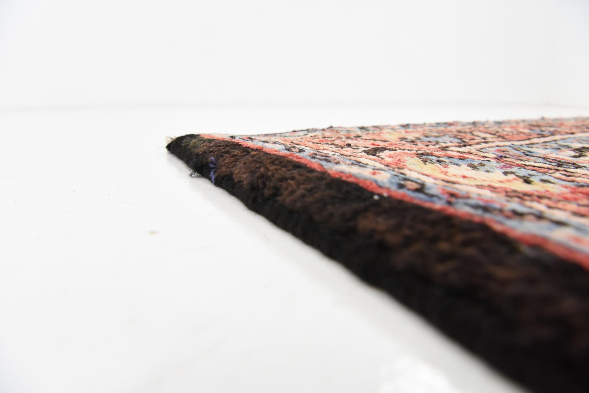 3' 7 x 10' 1 Hand Knotted Farahan Persian Wool Runner Rug