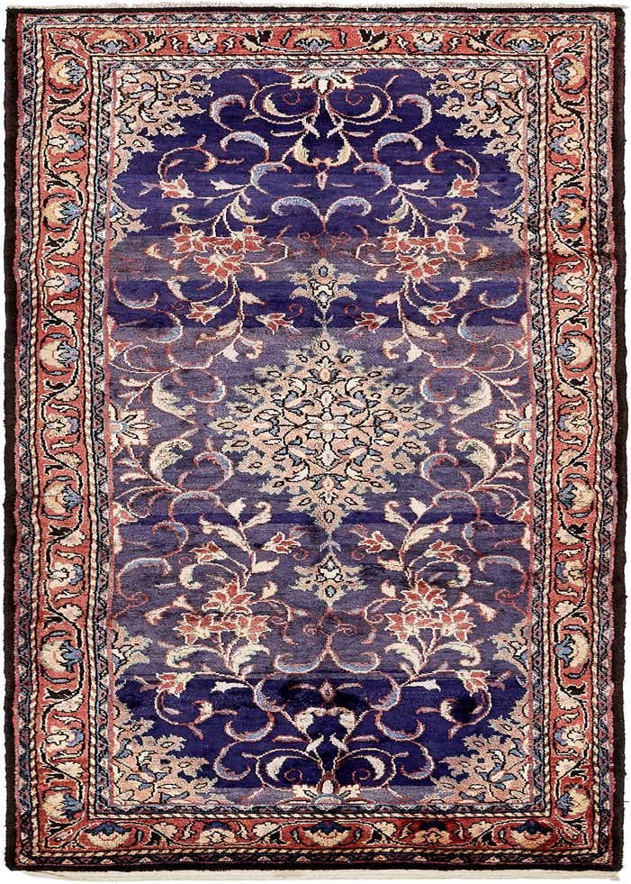 3' 7 x 10' 1 Hand Knotted Farahan Persian Wool Runner Rug