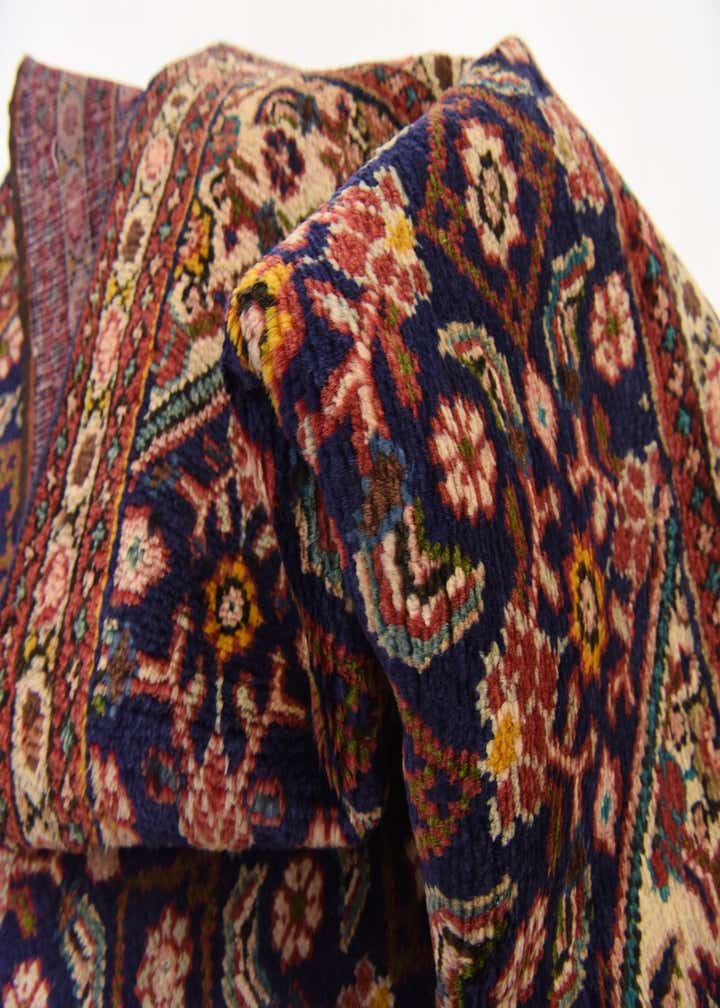 3' 8 x 10' 2 Hand Knotted Farahan Persian Wool Runner Rug