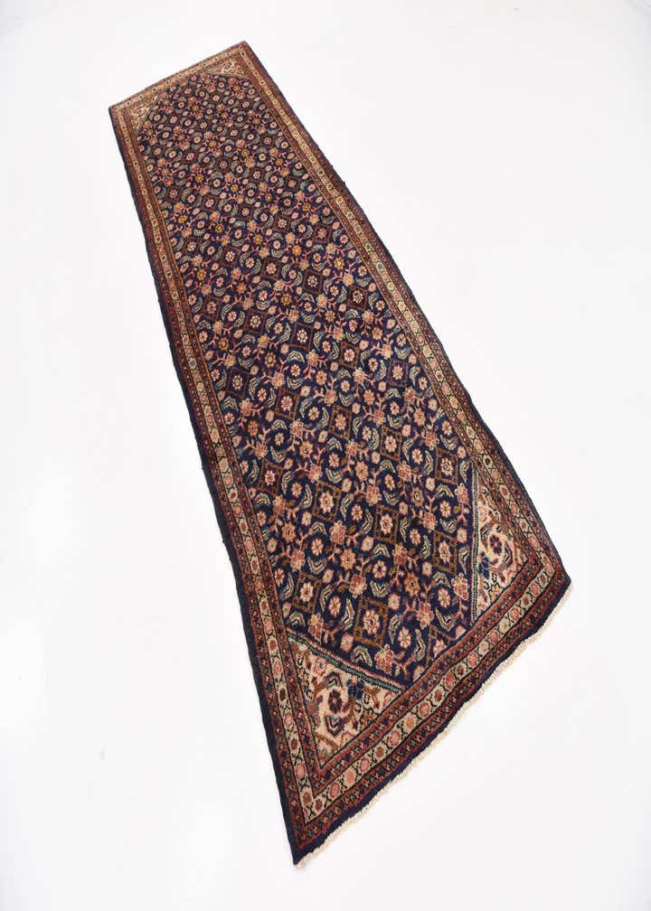 3' 8 x 10' 2 Hand Knotted Farahan Persian Wool Runner Rug
