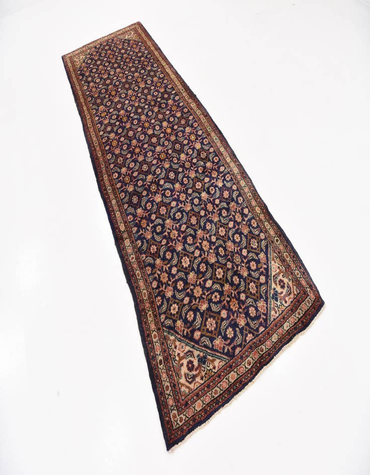 Detail image of 3' 8 x 10' 2 Hand Knotted Farahan Persian Wool Runner Rug