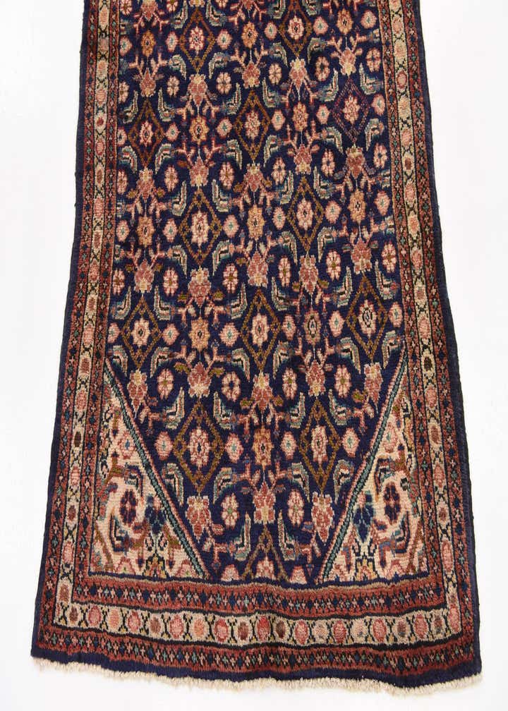 3' 8 x 10' 2 Hand Knotted Farahan Persian Wool Runner Rug