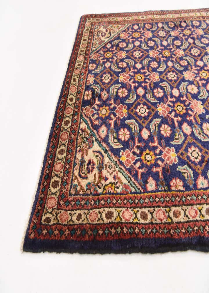 3' 8 x 10' 2 Hand Knotted Farahan Persian Wool Runner Rug