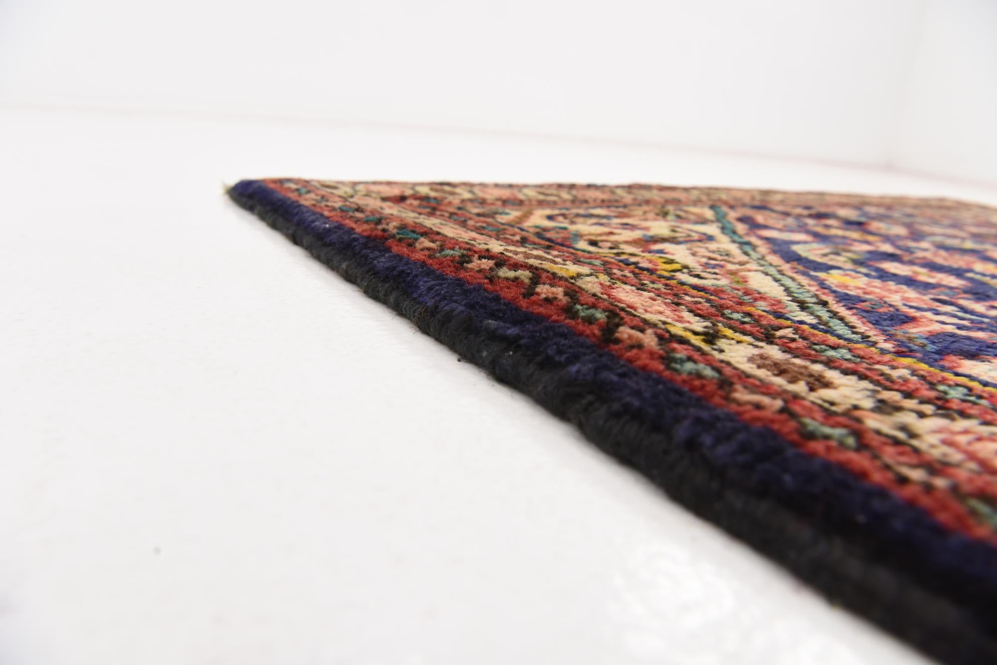 3' 8 x 10' 2 Hand Knotted Farahan Persian Wool Runner Rug