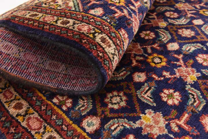 3' 8 x 10' 2 Hand Knotted Farahan Persian Wool Runner Rug