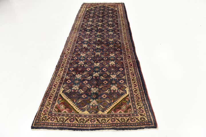 3' 5 x 10' 5 Hand Knotted Farahan Persian Wool Runner Rug