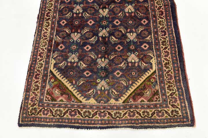 3' 5 x 10' 5 Hand Knotted Farahan Persian Wool Runner Rug