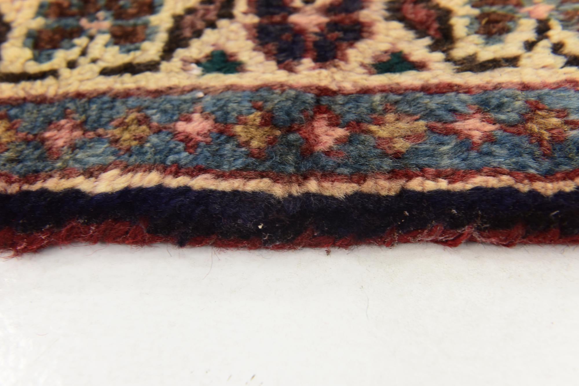 105cm x 320cm anudado a mano Farahan Alfombra Persa Lana Pasillera