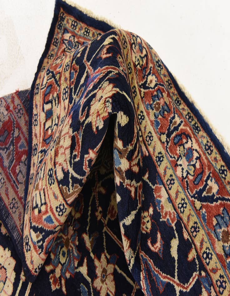 Detail image of 3' 9 x 10'  Hand Knotted Farahan Persian Wool Runner Rug