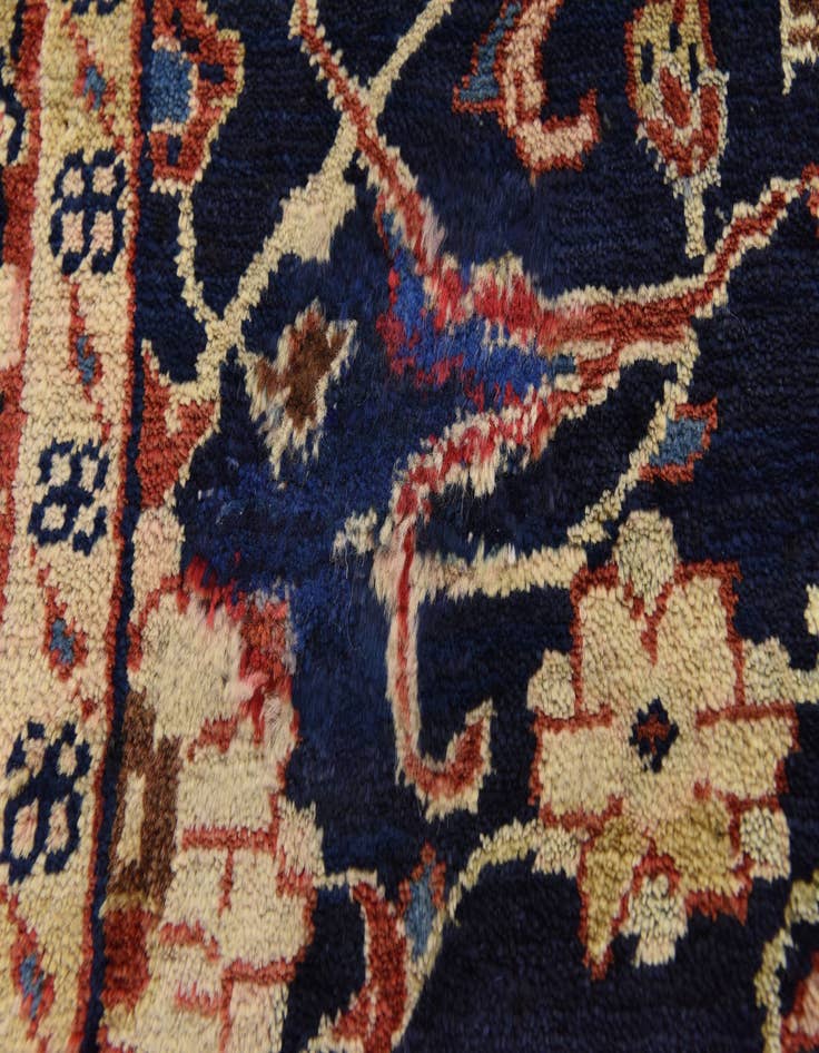 Detail image of 3' 9 x 10'  Hand Knotted Farahan Persian Wool Runner Rug