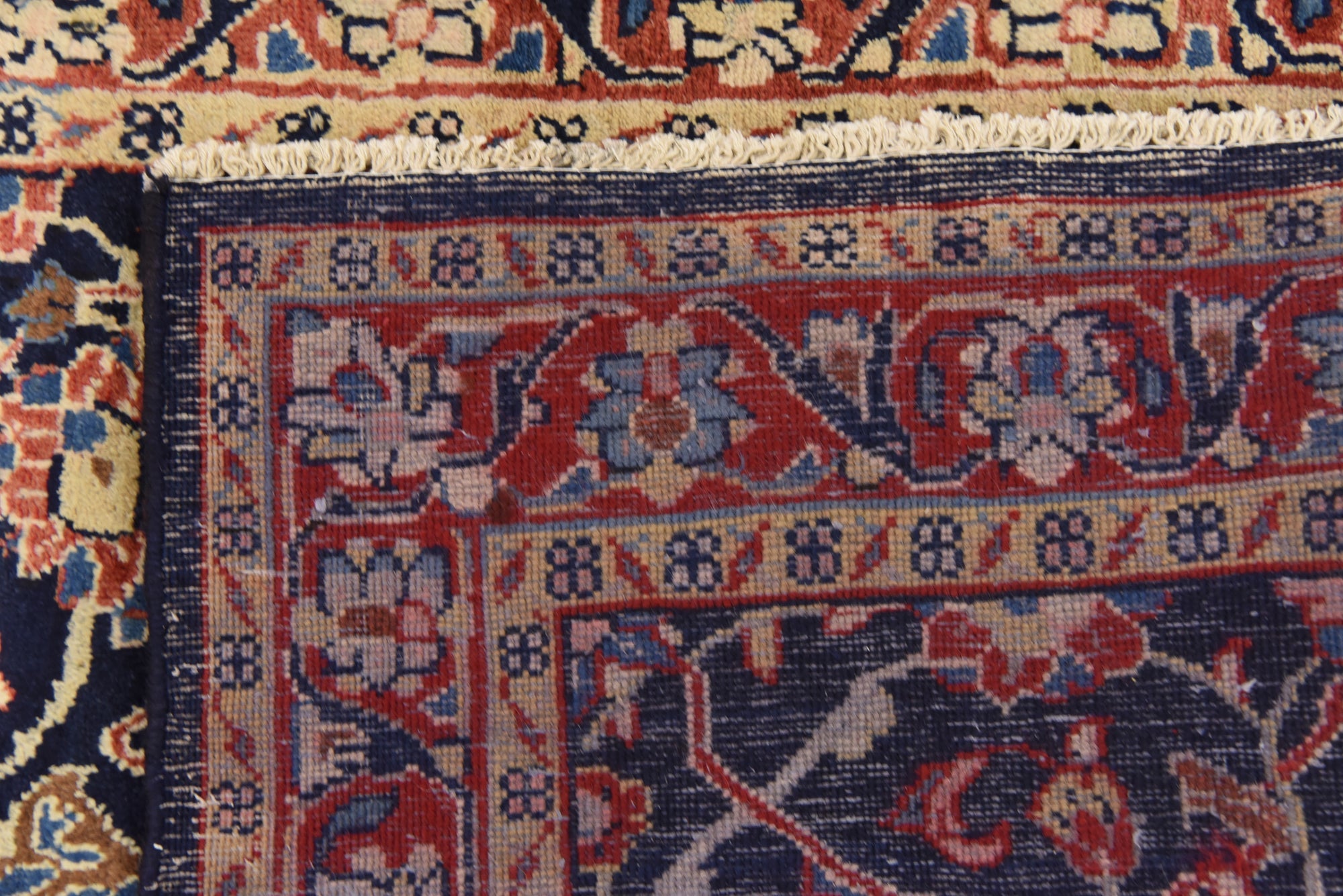 3' 9 x 10' Hand Knotted Farahan Persian Wool Runner Rug