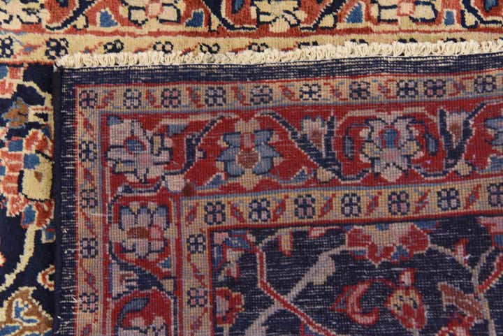 3' 9 x 10' Hand Knotted Farahan Persian Wool Runner Rug