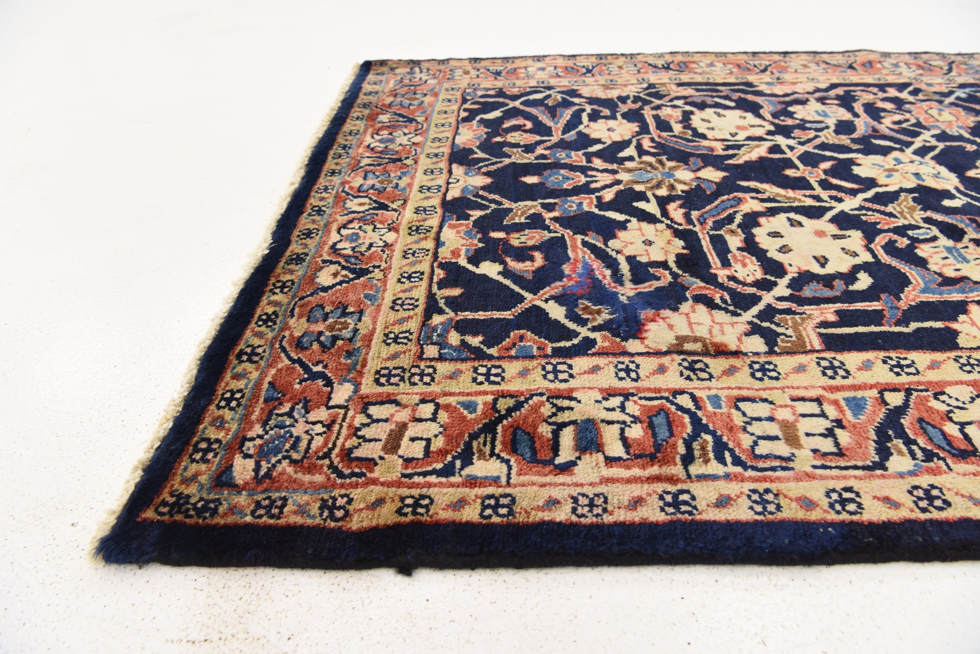 3' 9 x 10' Hand Knotted Farahan Persian Wool Runner Rug