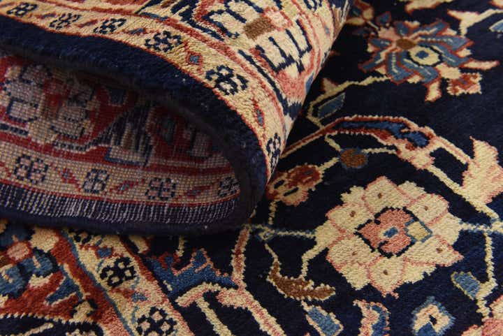 3' 9 x 10' Hand Knotted Farahan Persian Wool Runner Rug
