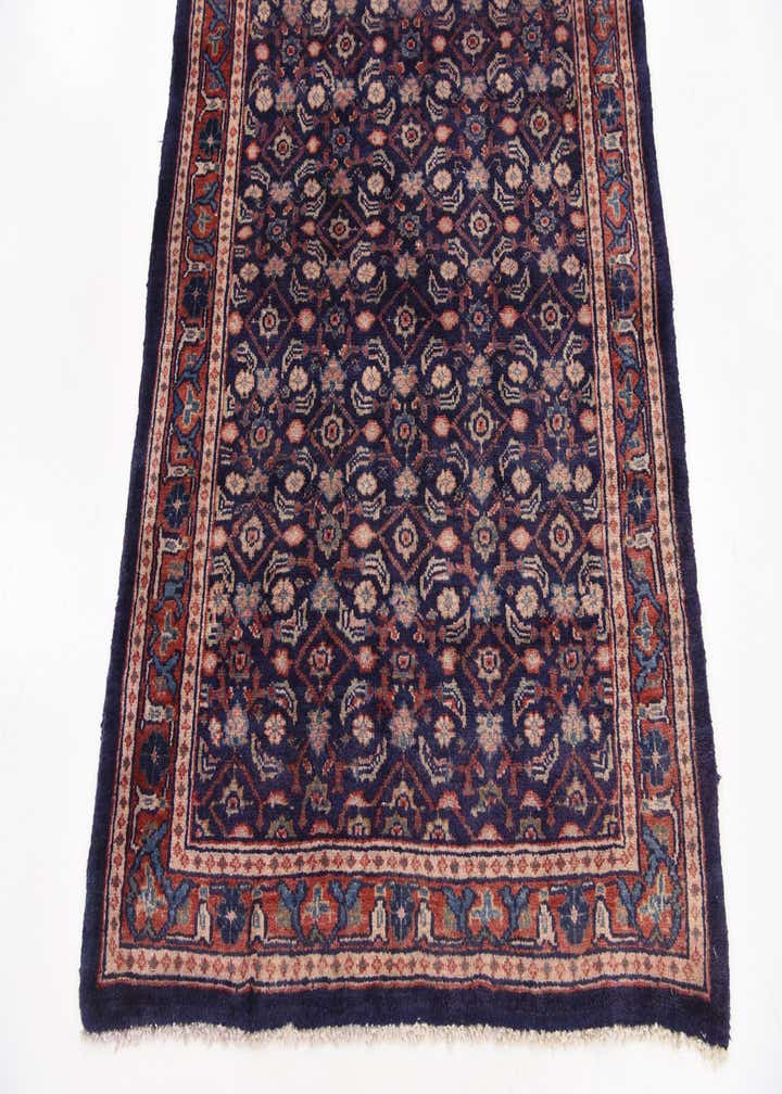 3' 8 x 10' 5 Hand Knotted Farahan Persian Wool Runner Rug