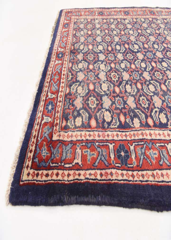 3' 8 x 10' 5 Hand Knotted Farahan Persian Wool Runner Rug